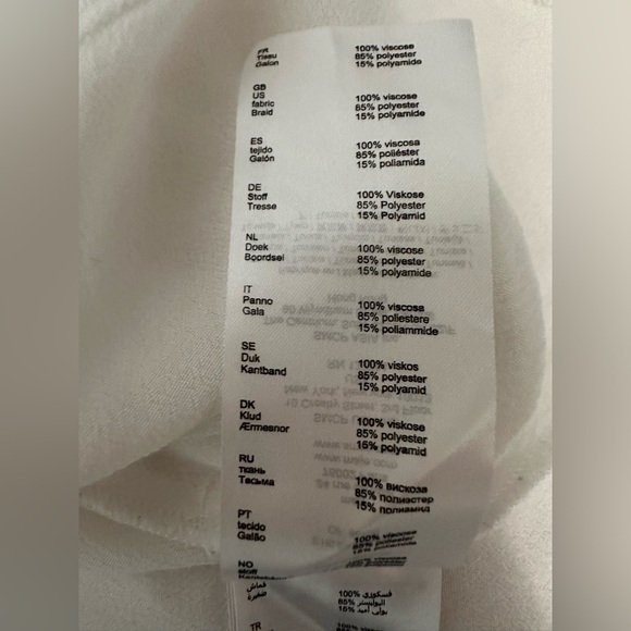 MAJE Lexia Cocoon Tunic Top Ecru Lace Hem V-Neck Blouse size 1 - Picture 11 of 14